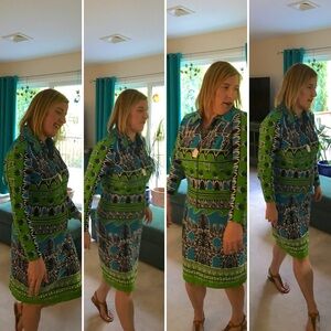 Vintage 60s 70s knee length Dress